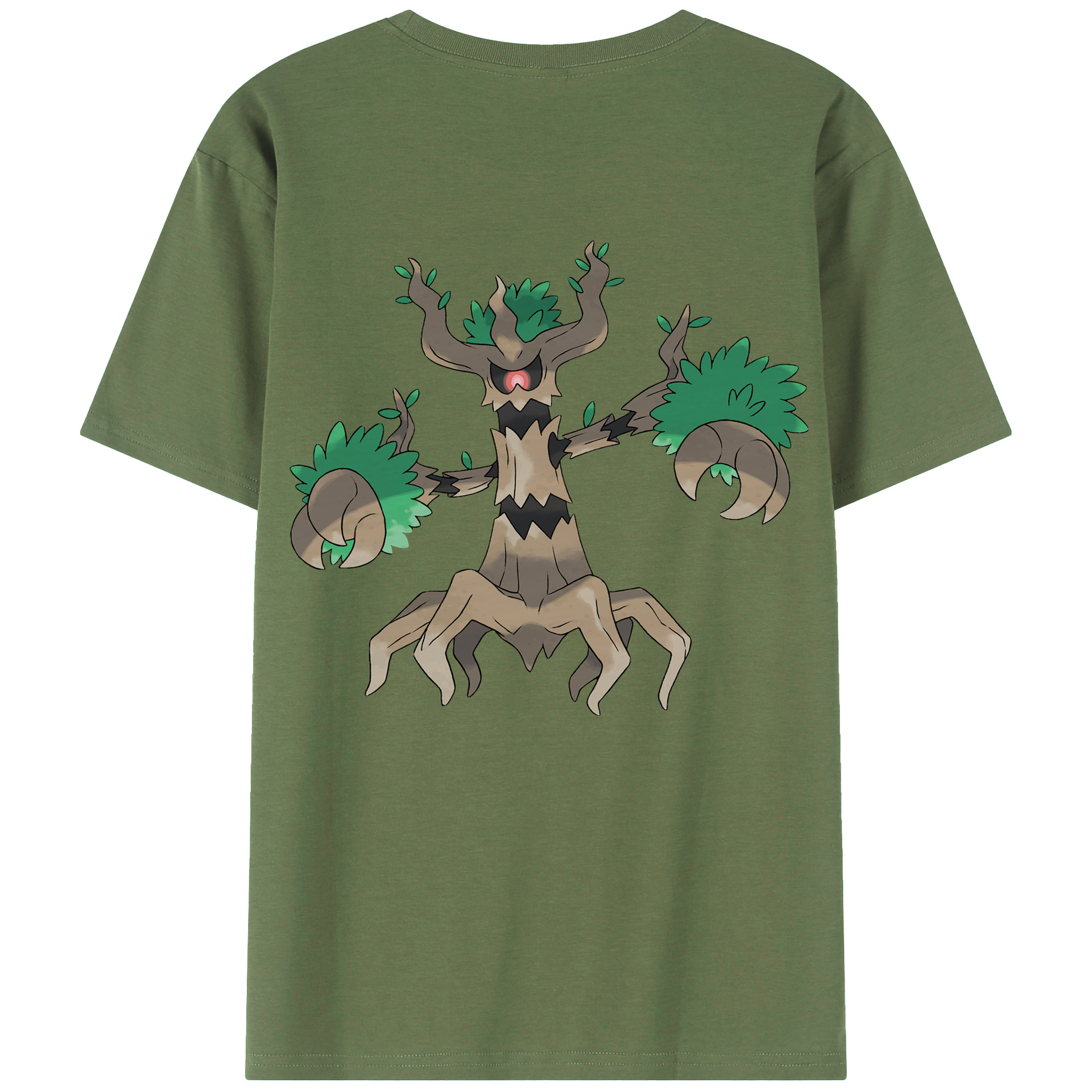 （画像用） ポケットモンスター Pokémon 綿100％ メンズ半袖Tシャツ（バックプリント） 通気性